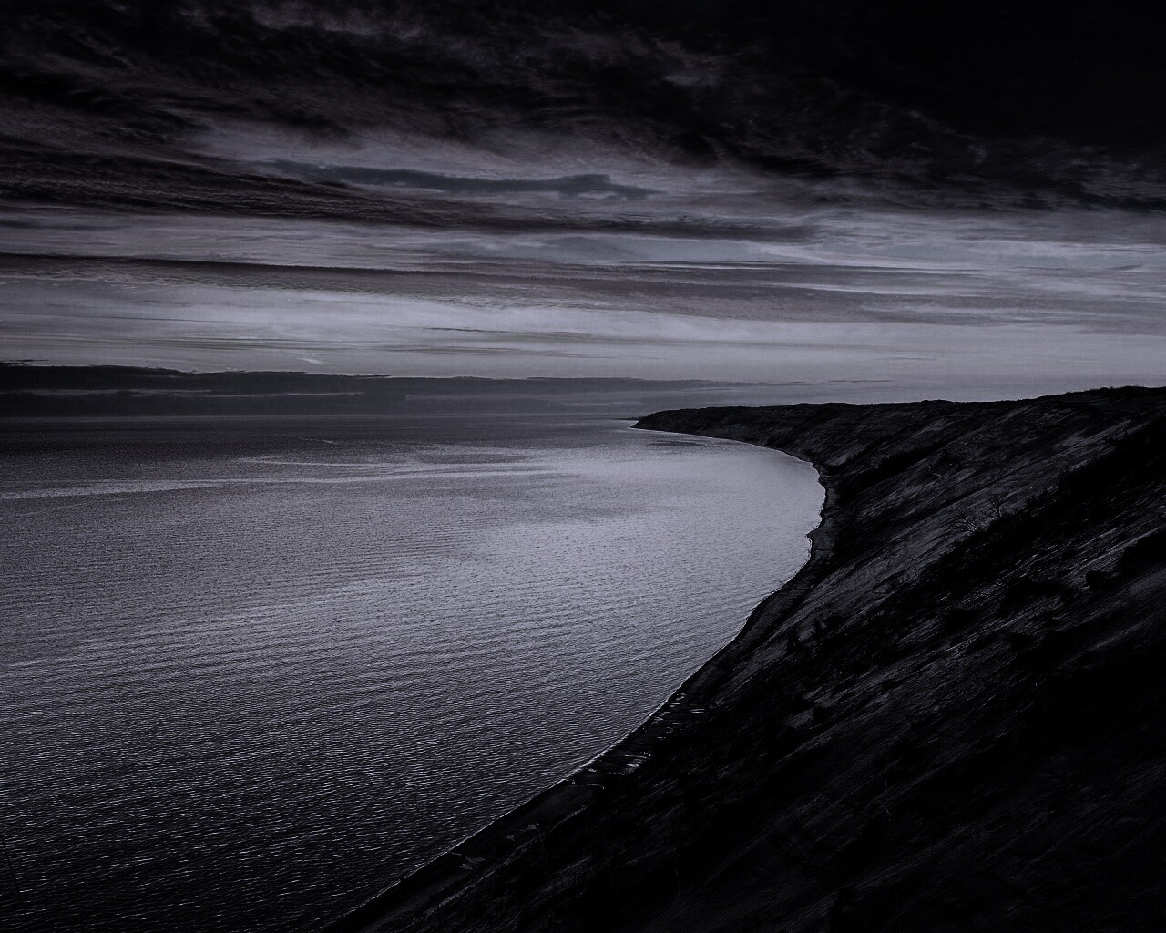 Море на закате обои