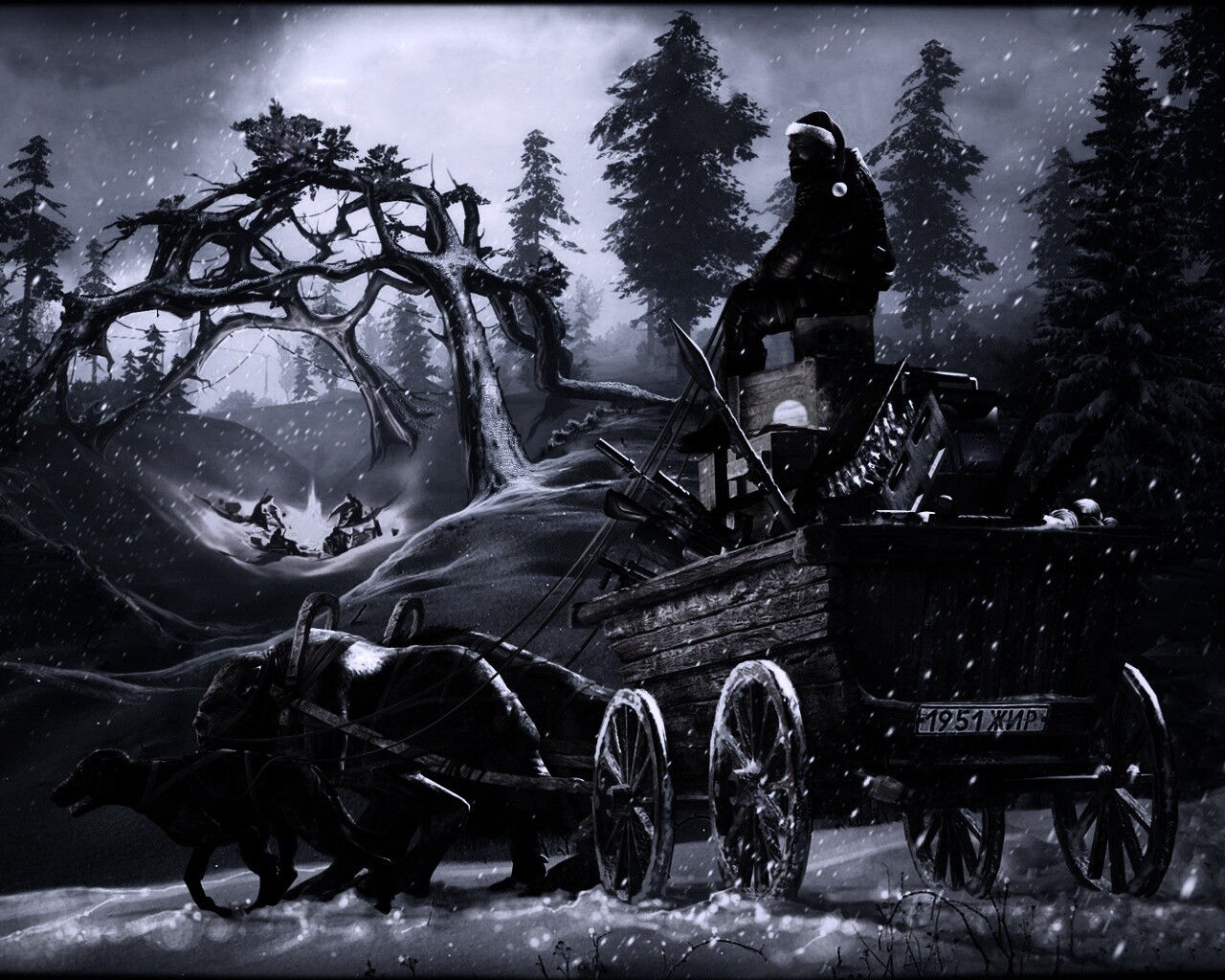 Новогодний Сталкер обои