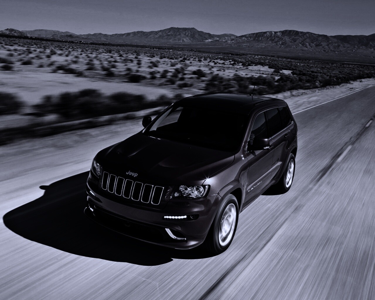 Красный Jeep обои