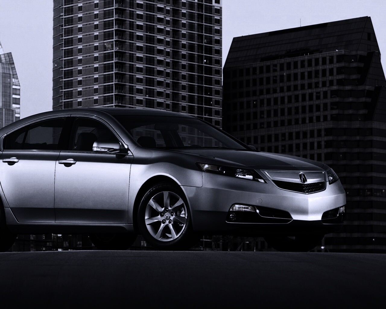 Acura  в городе обои