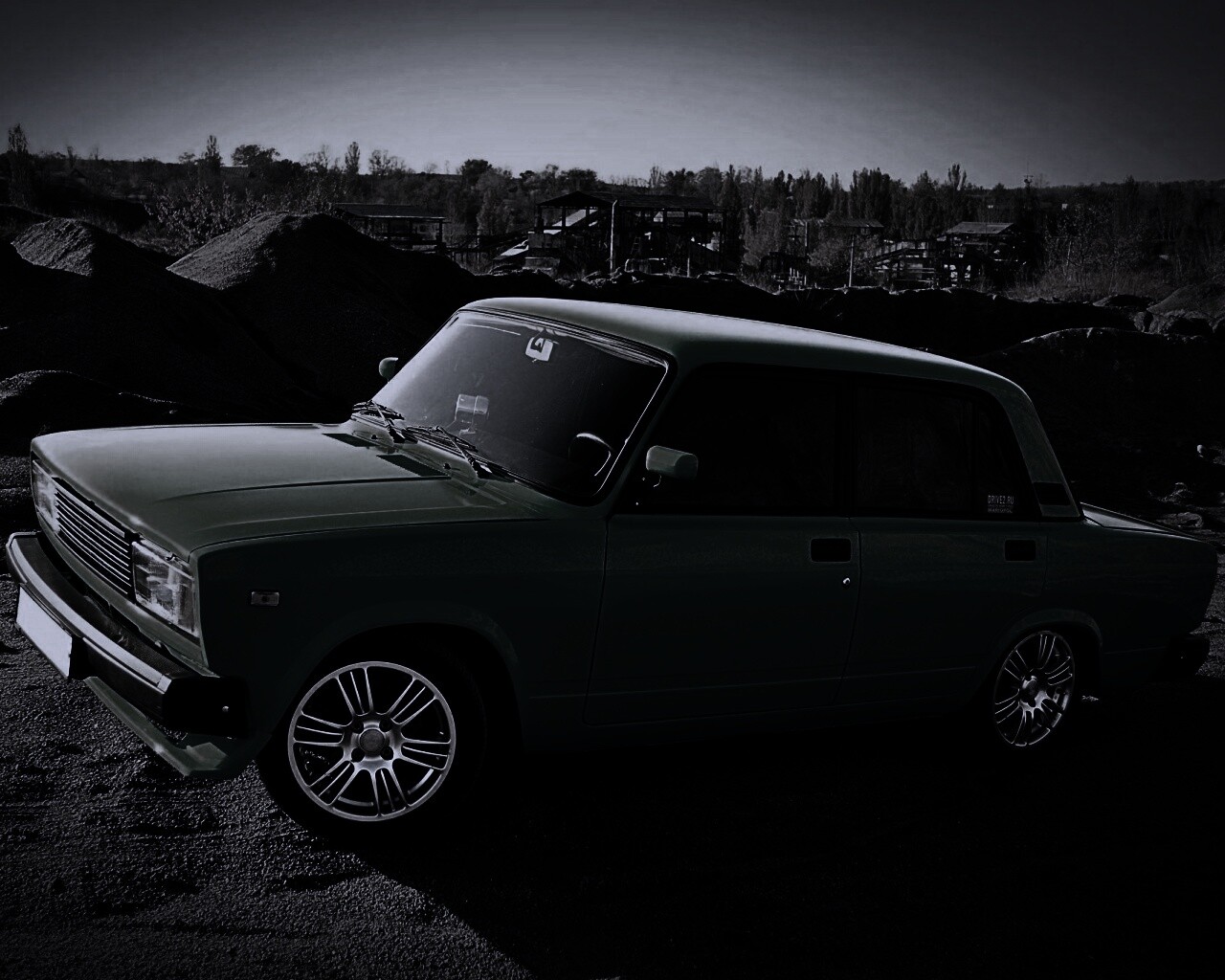 Кислотные жигули обои