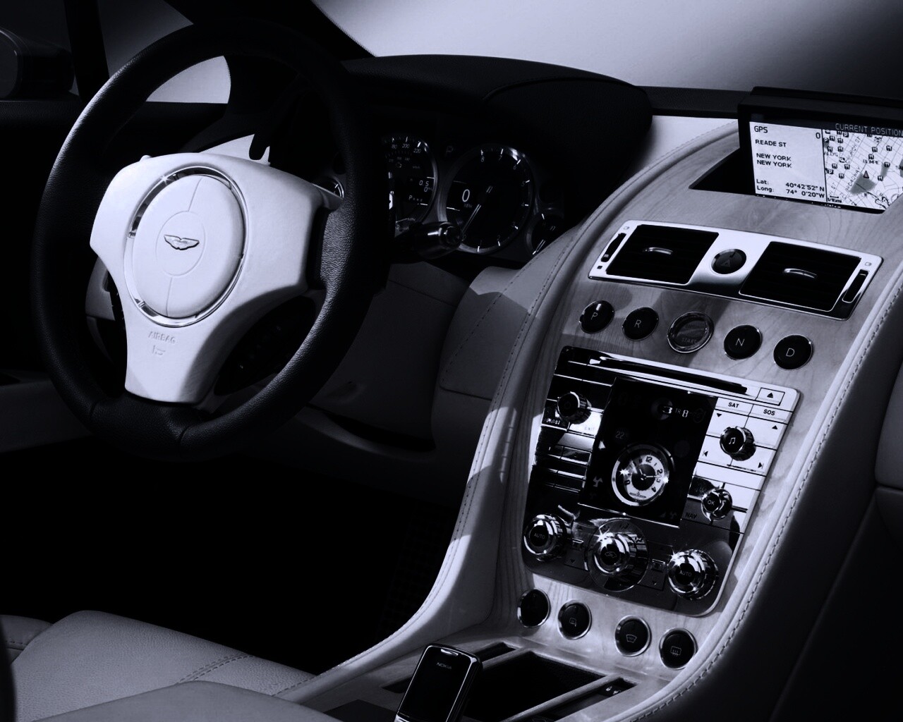 Салон Астон Мартина обои