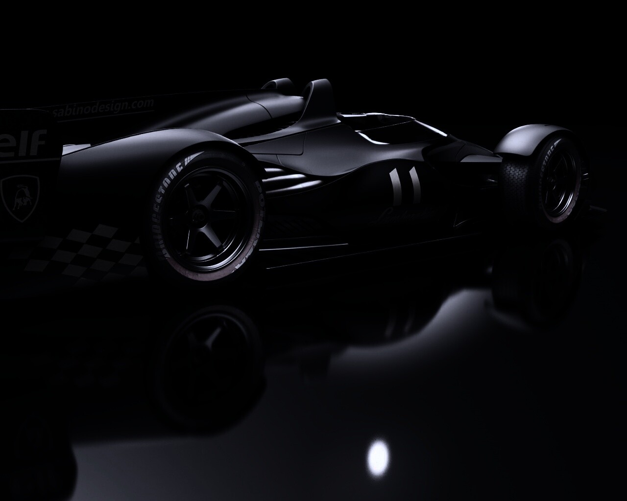 Болид Lamborghini обои