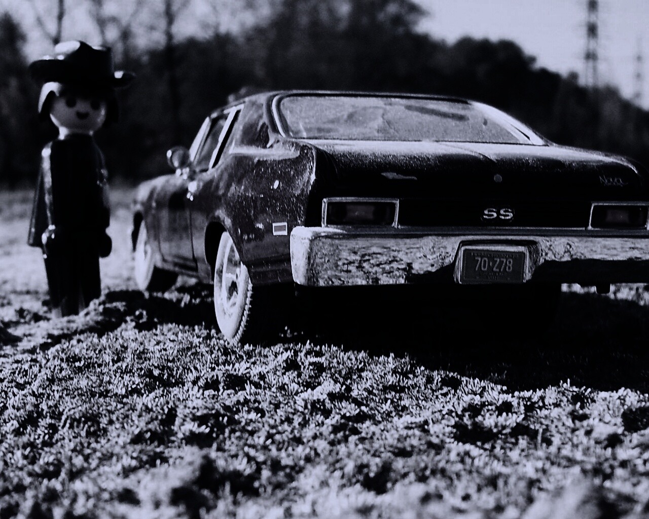 Машинка для человечка Lego обои