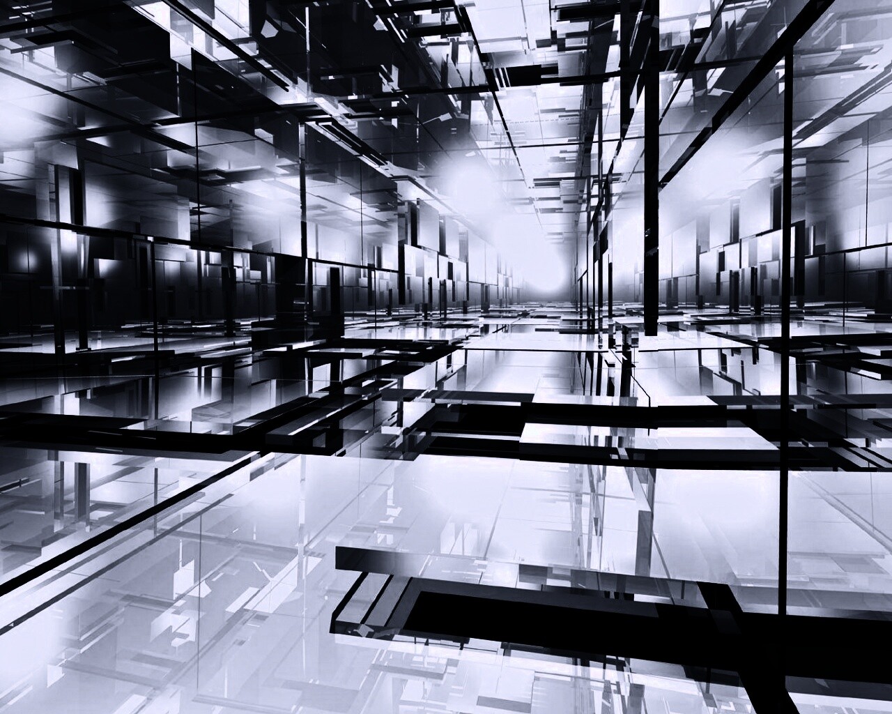 Бесконечные отражения обои