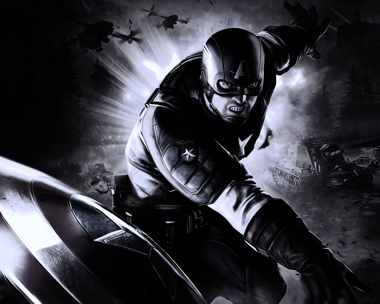 Капитан Америка обои