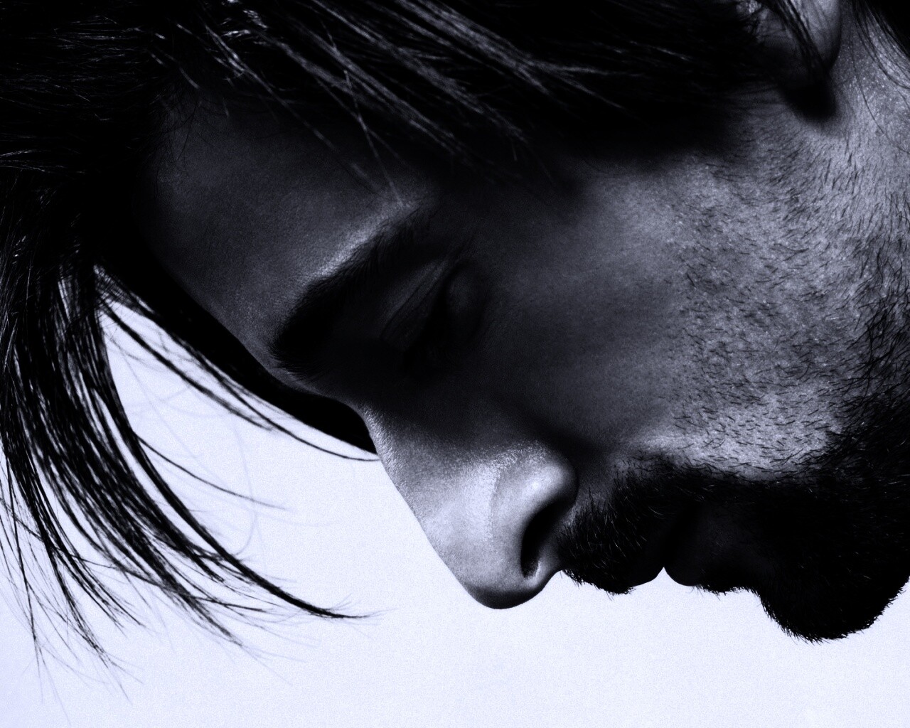 Чёрно-белое фото обои