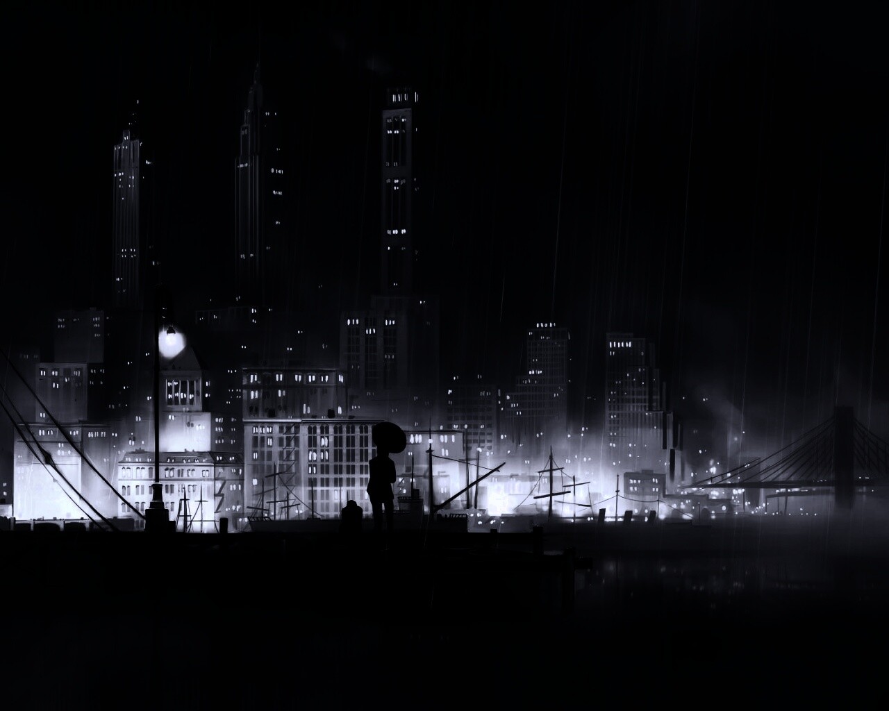 Дядька с зонтиком же обои