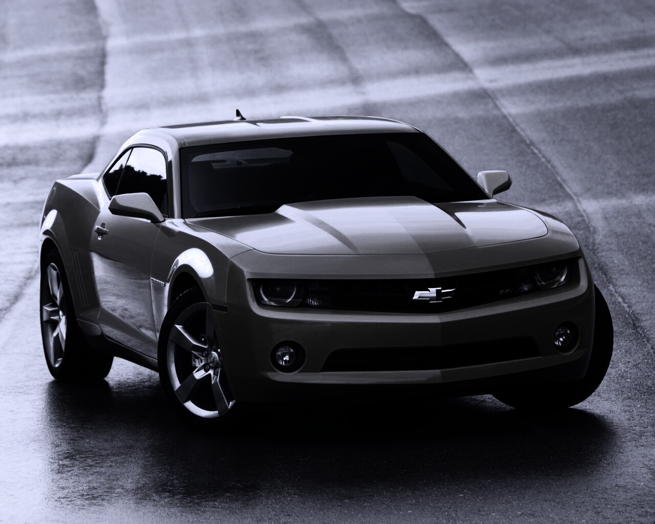 Шевроле Камаро на трассе обои
