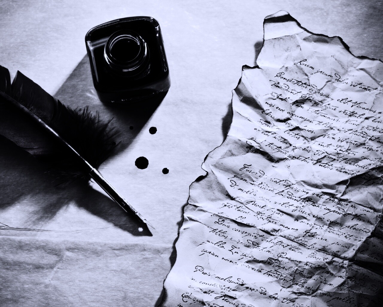 Мятое письмо обои