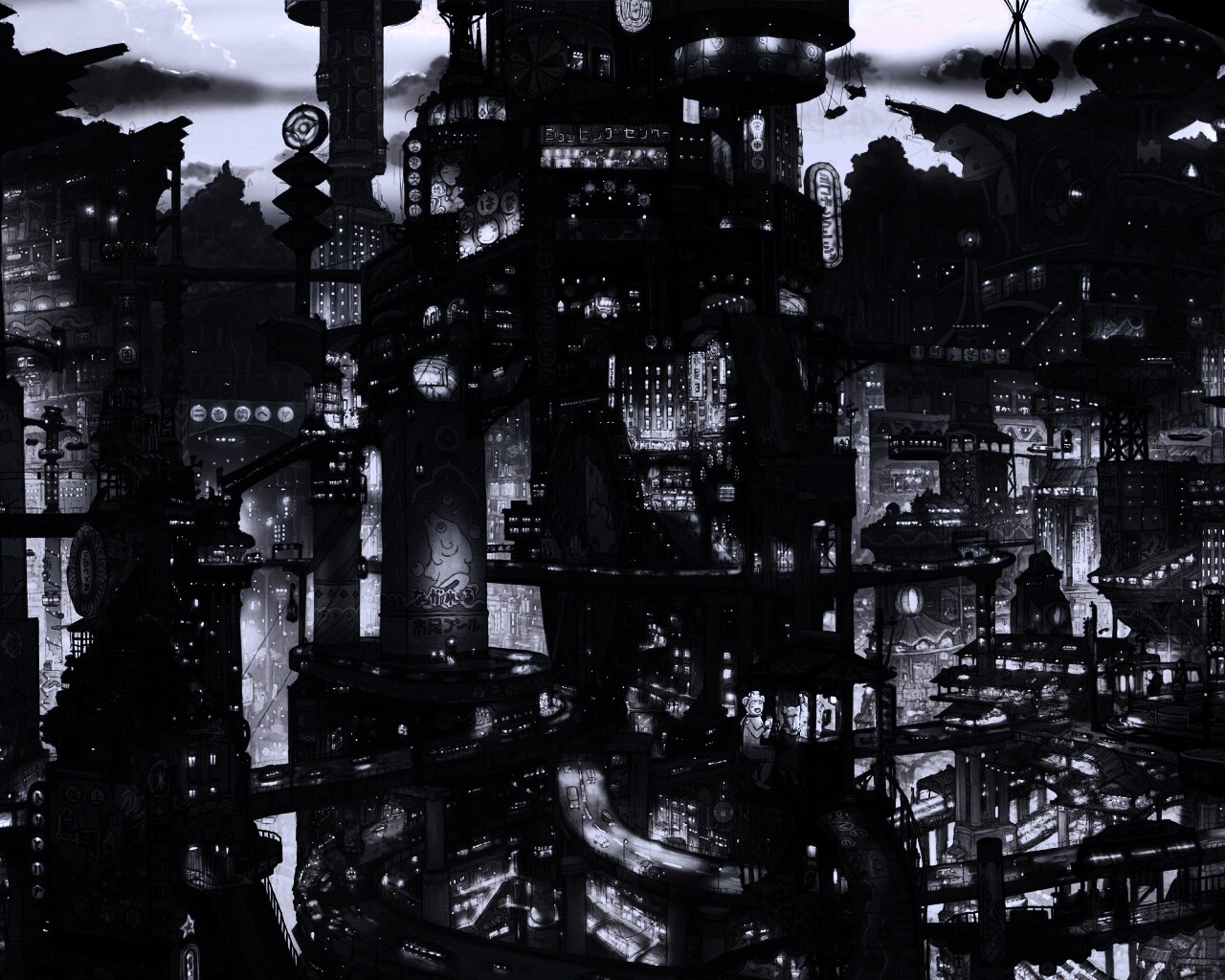 Город будущего обои