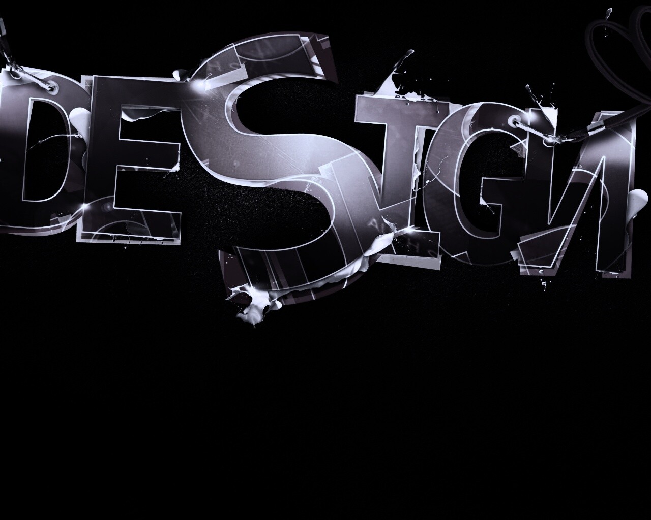 Надпись Design обои