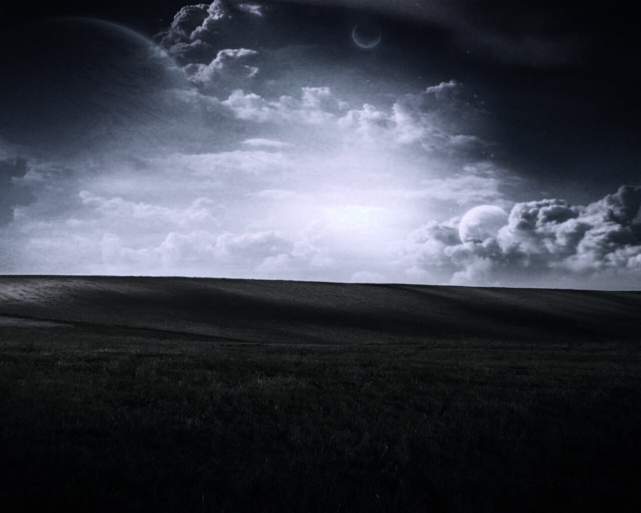 Луг на другой планете обои