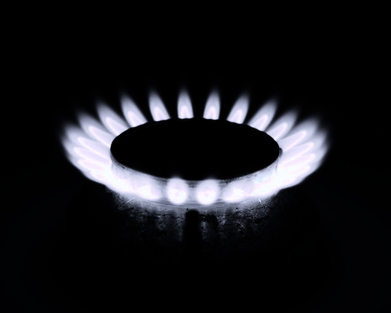 Огонь газовой конфорки обои