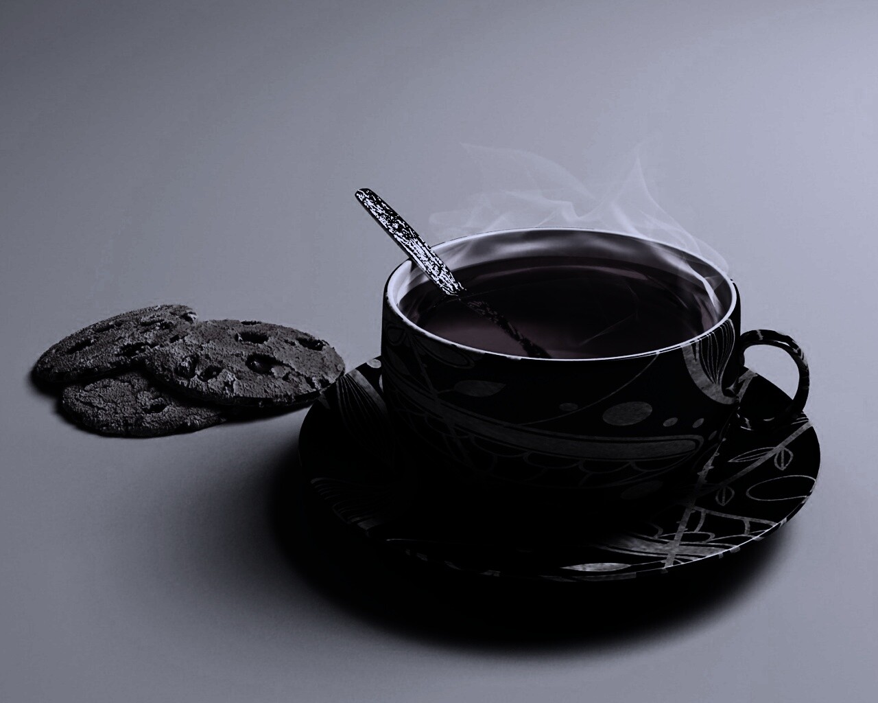 Чаек с печеньками обои