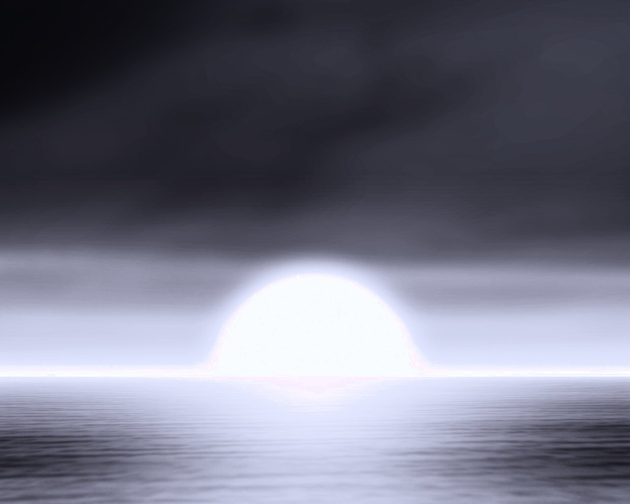 Нереальный закат обои