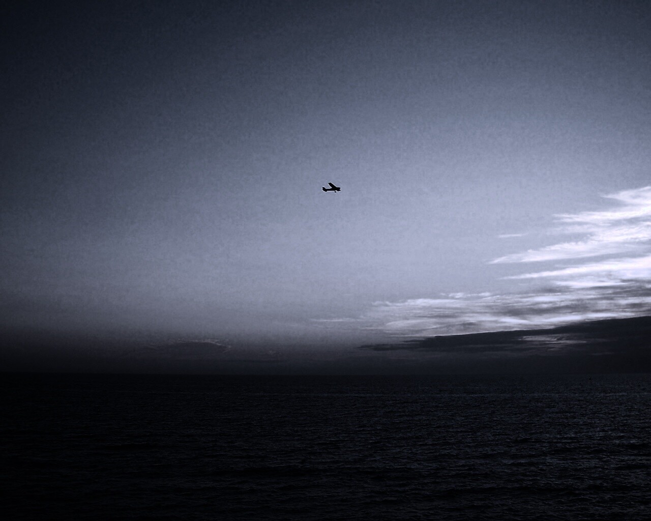 Паращий над морем обои