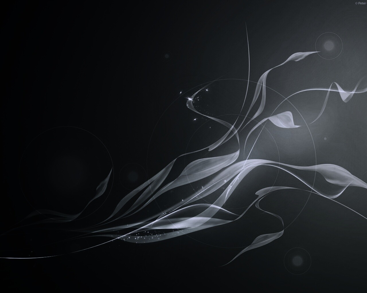 Зеленые абстрактные лепестки обои