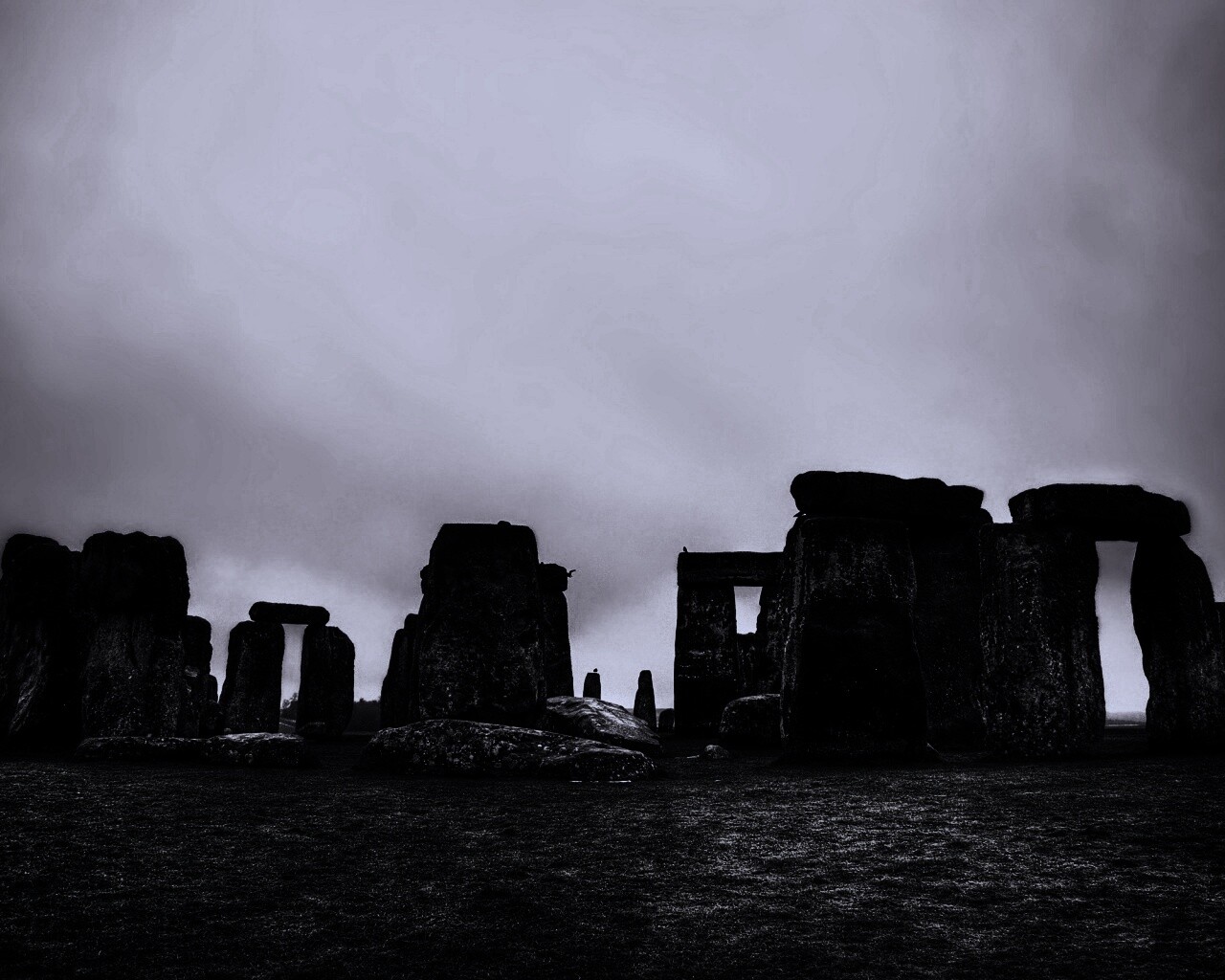 Вечерний Стоунхендж обои