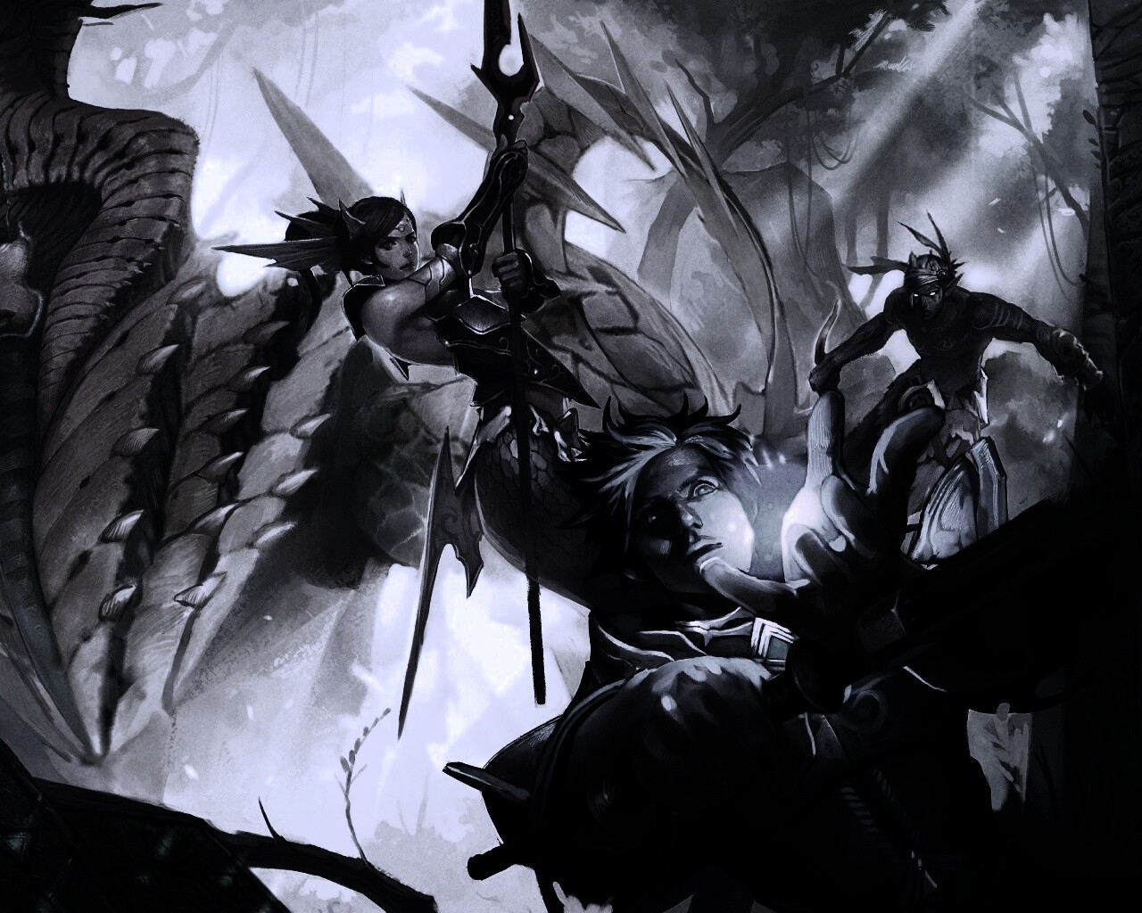 Фэнтези битва обои