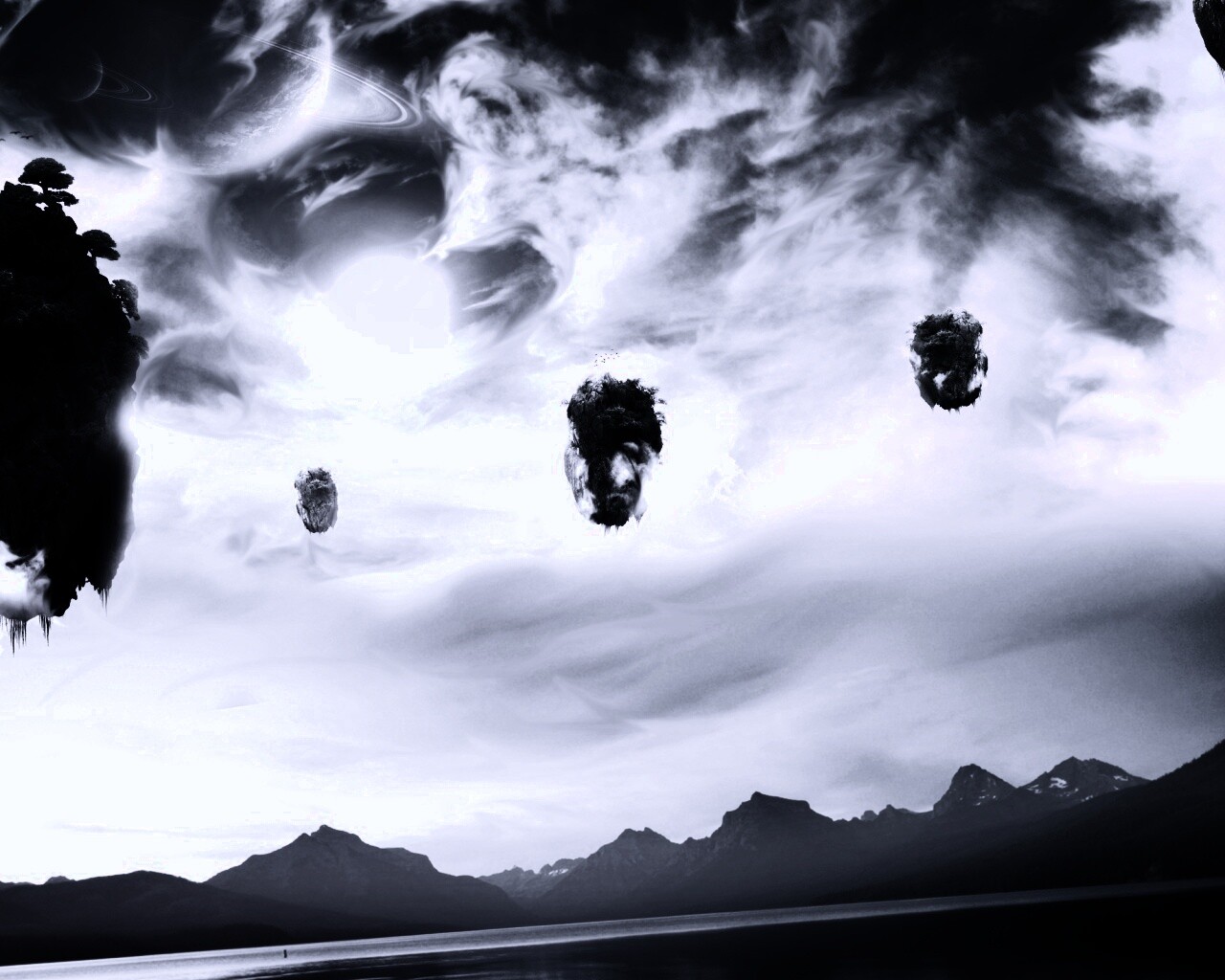 Летающие острова обои