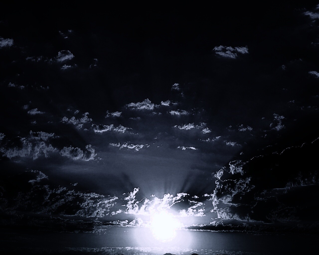 Ночное фантастическое небо обои