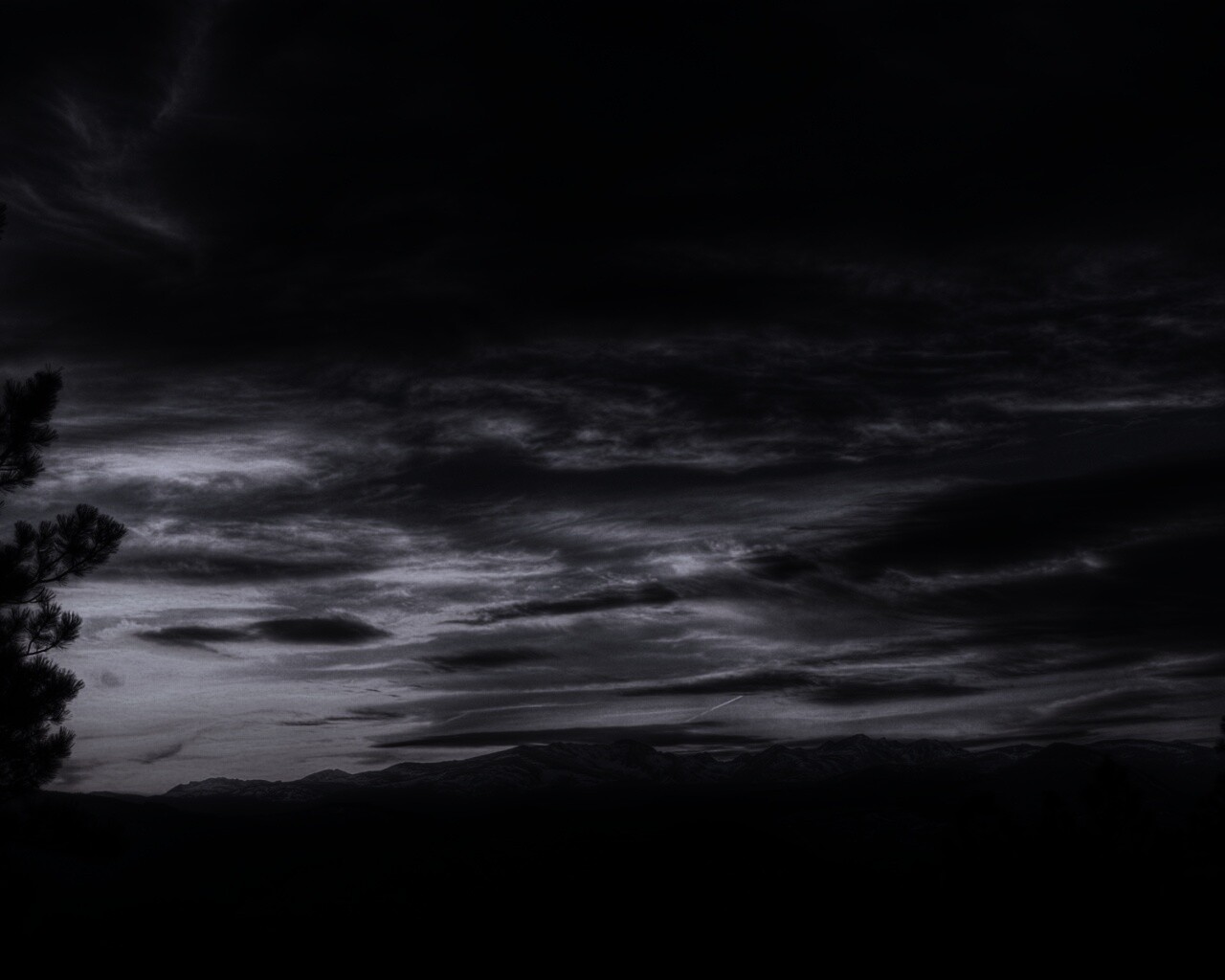 Горный закат обои