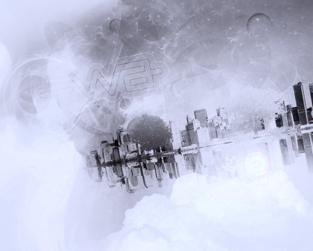 Абстрактный город обои