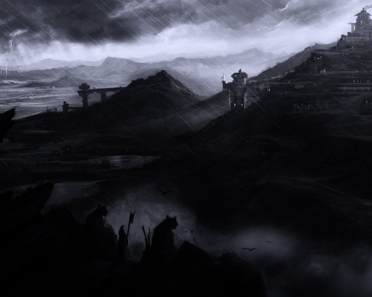 Пейзаж из Dragon Age 2 обои