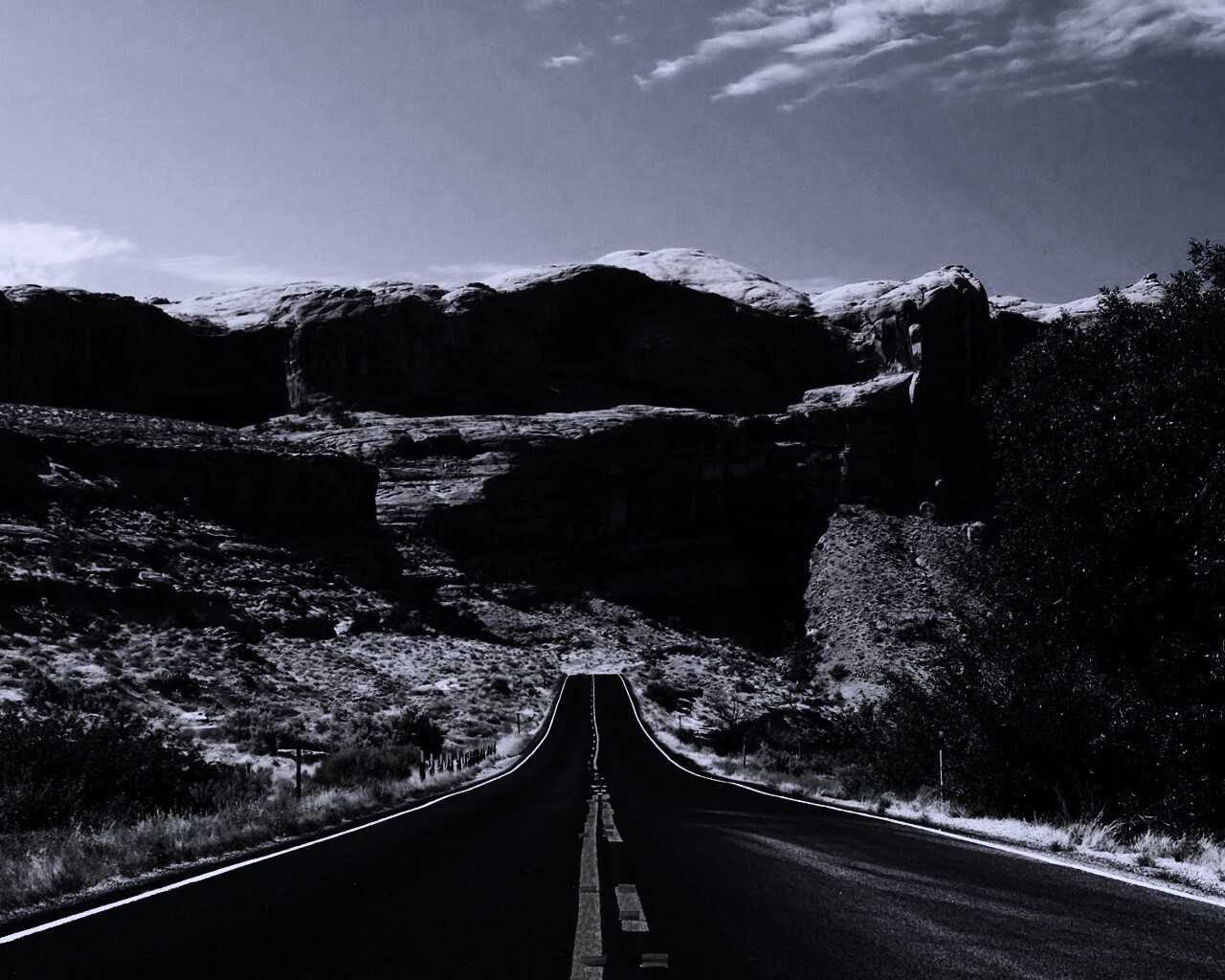 Дорога в горах обои