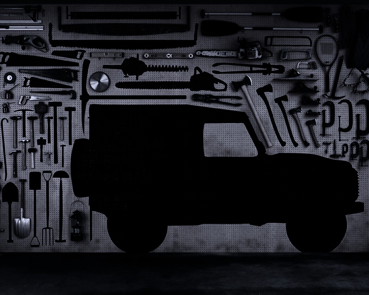 Типичный гараж обои