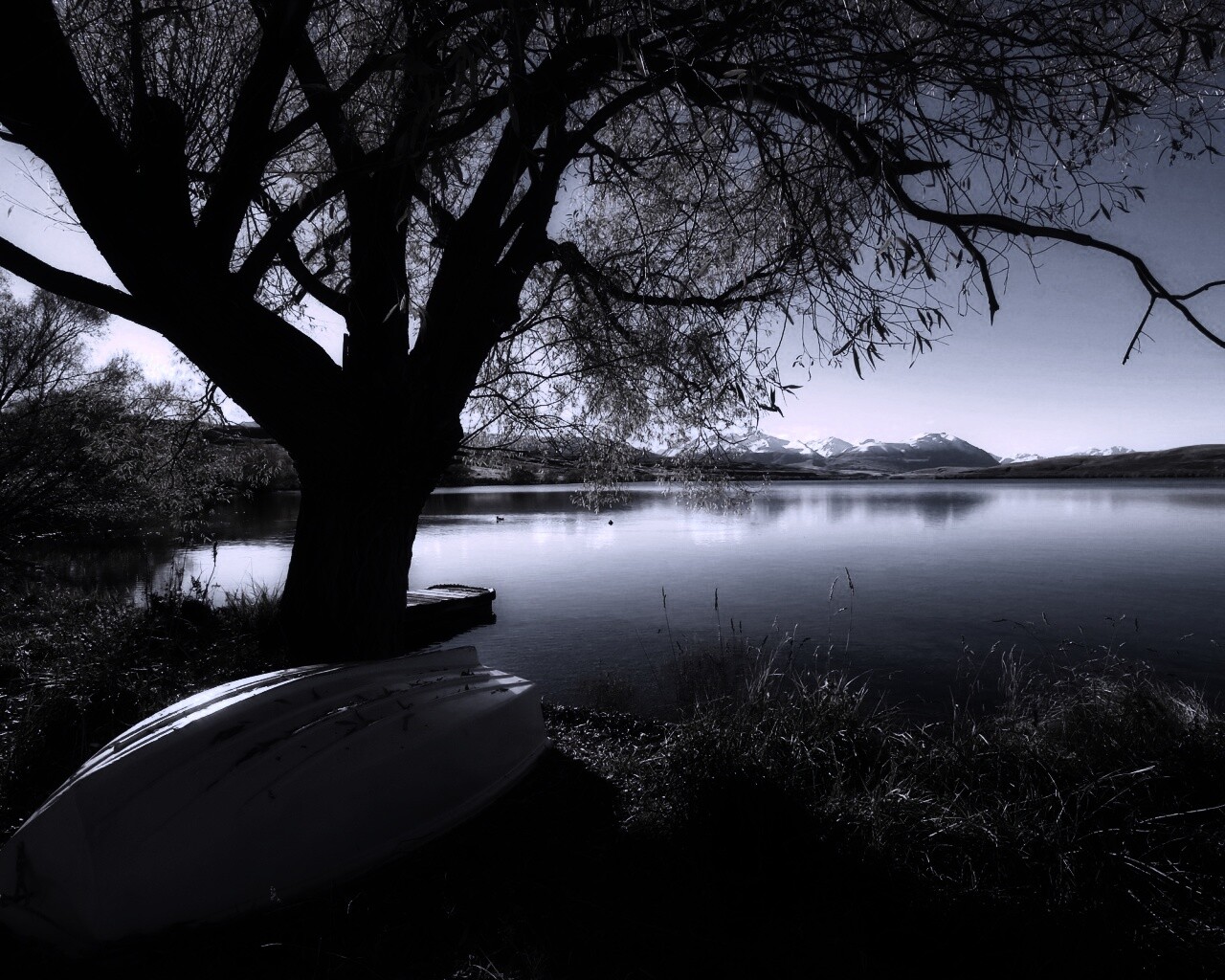 Осеннее озеро обои