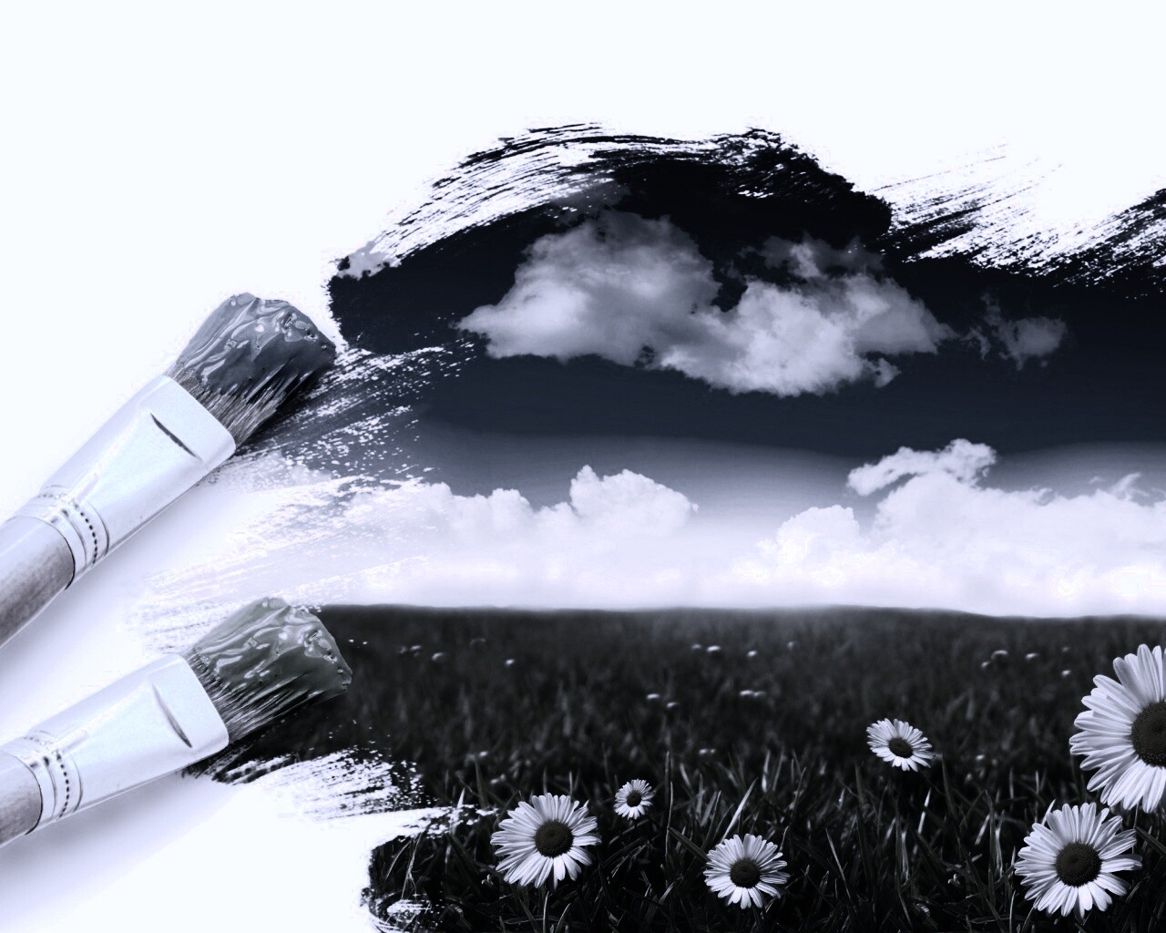 Нарисованный мир обои