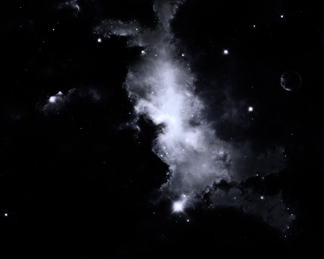 Туманность в далёком космосе обои