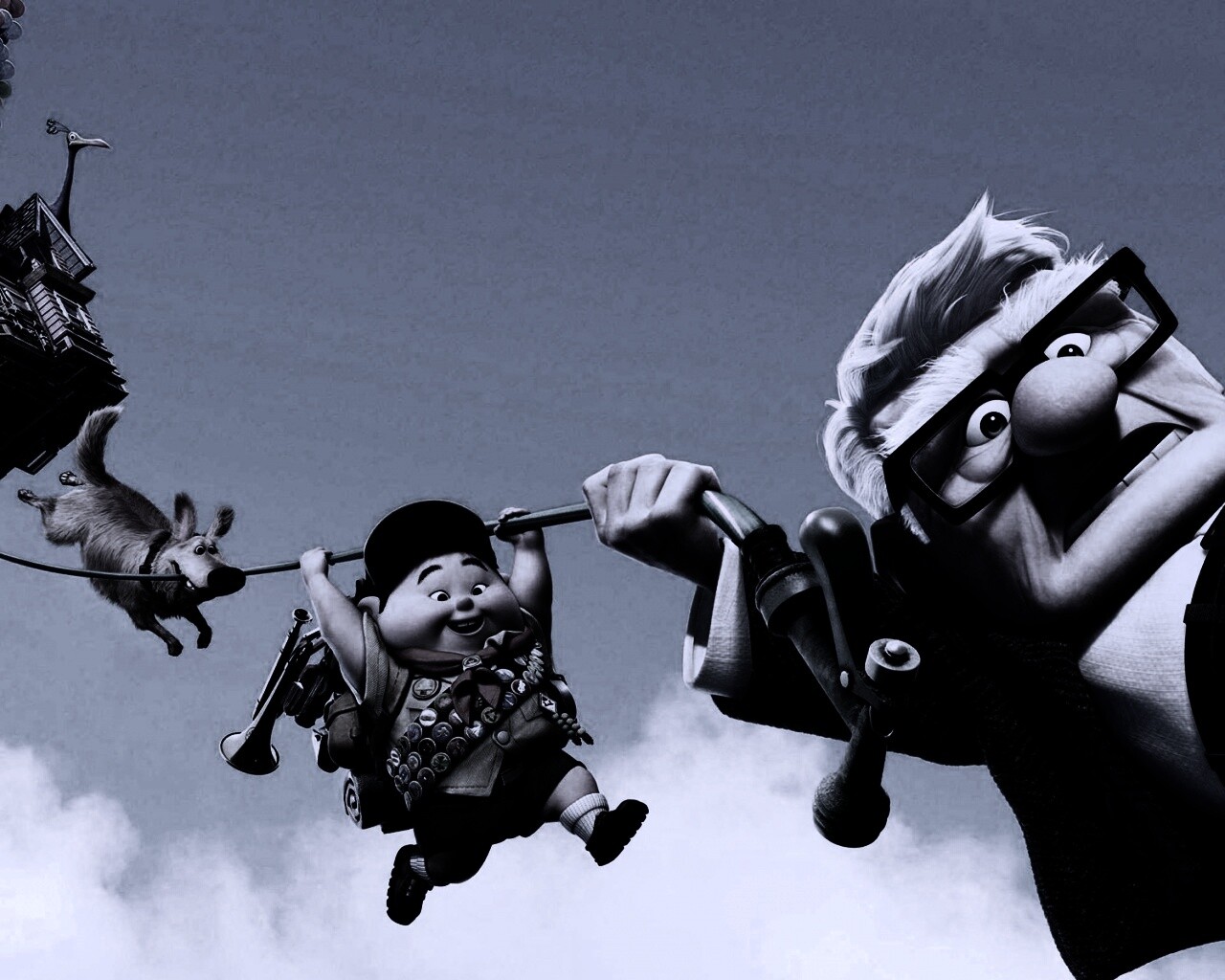 Персонажи мультфильма Up обои