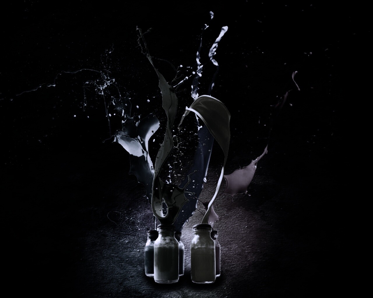 Разливающийеся краски обои