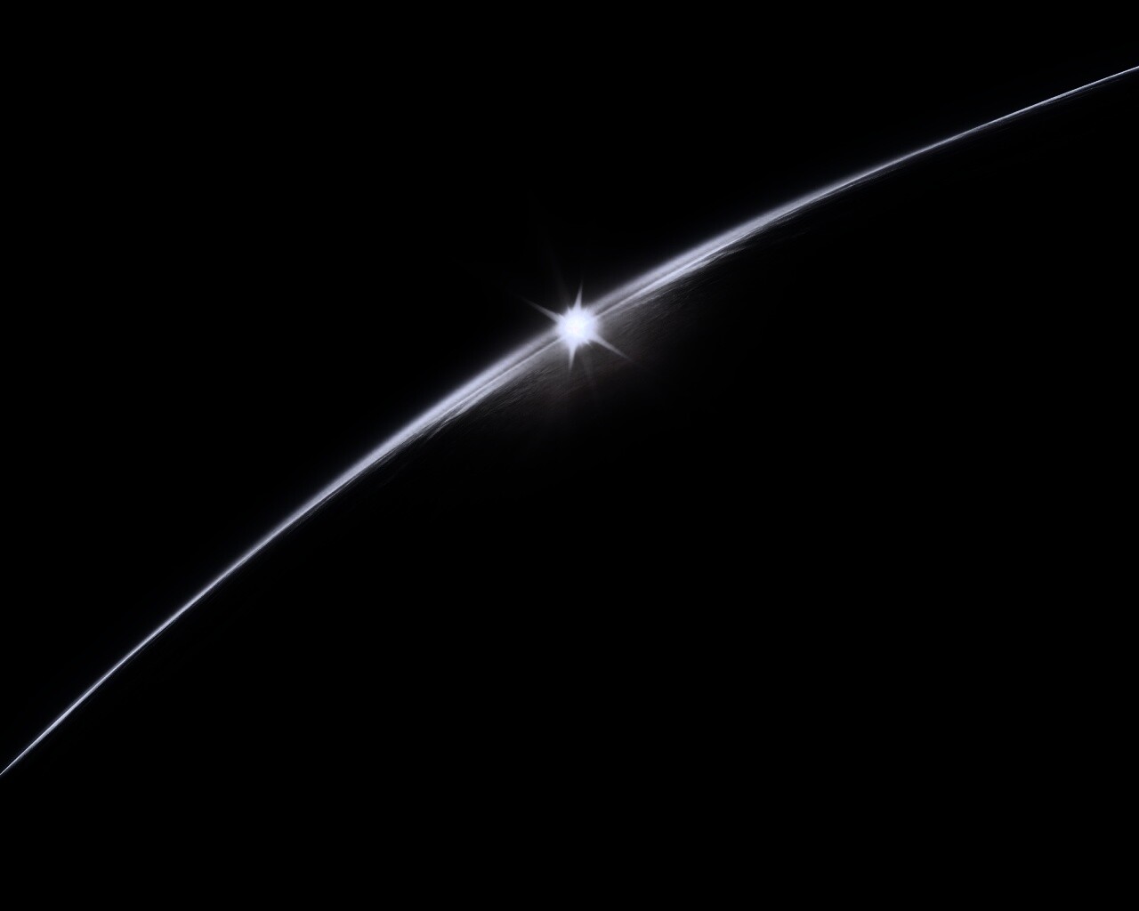 Солнце выглядывает из-за горизонта обои