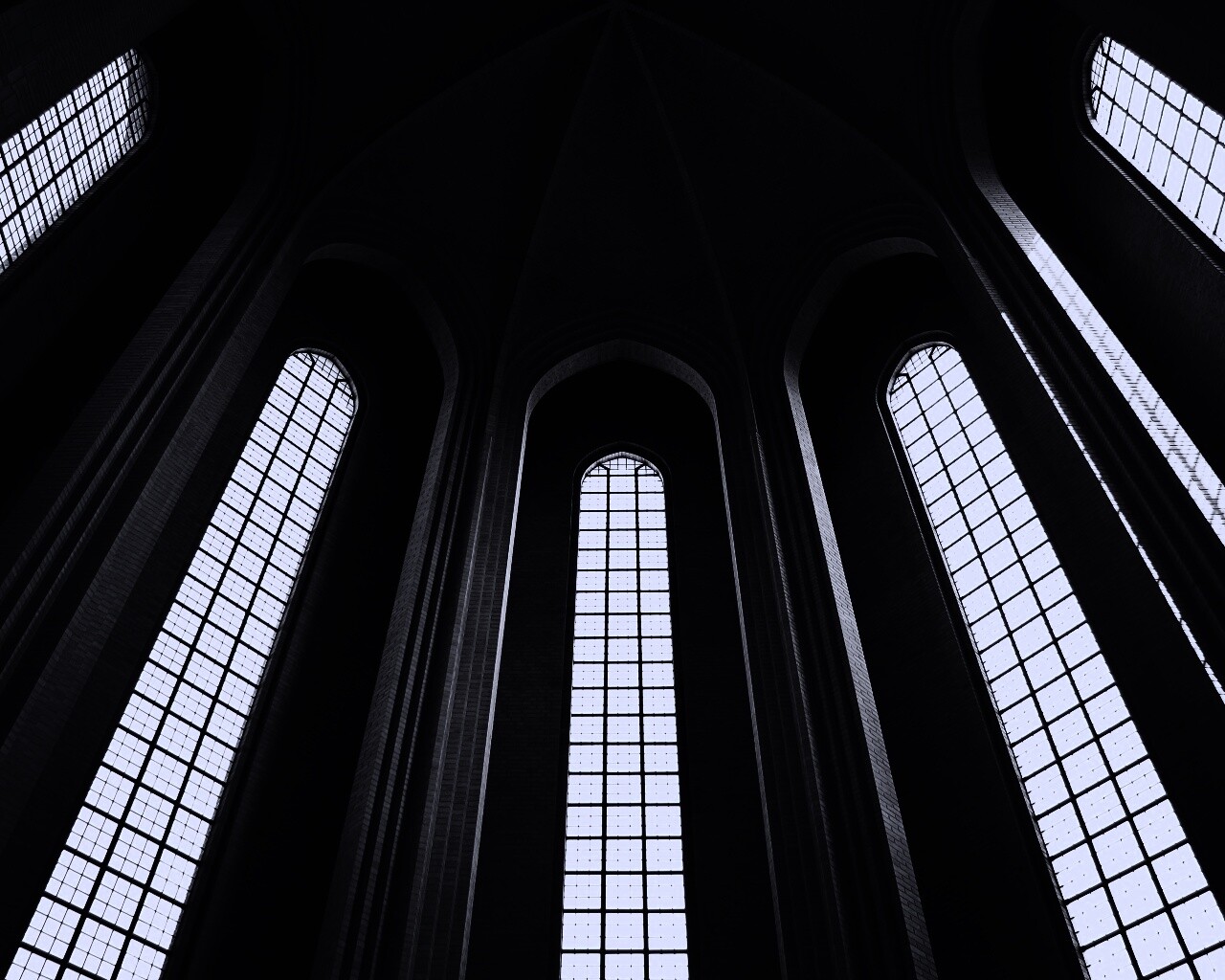 Готический свод обои