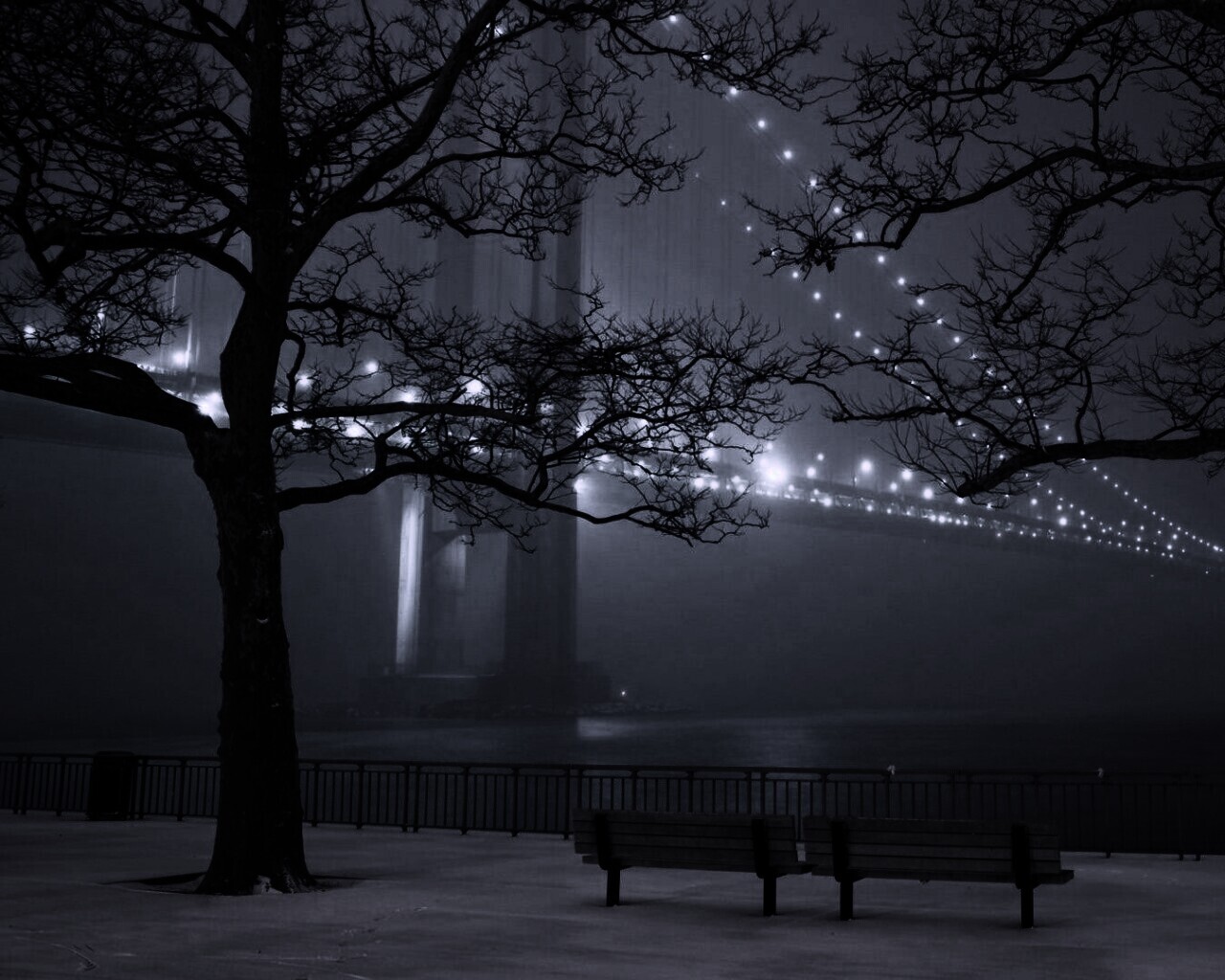 Вечер в Нью-Йорке обои