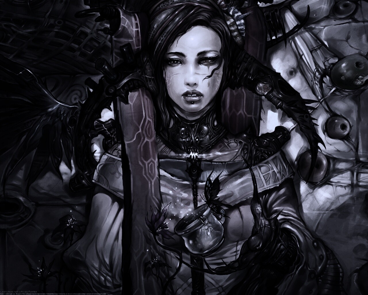 Странная девушка обои