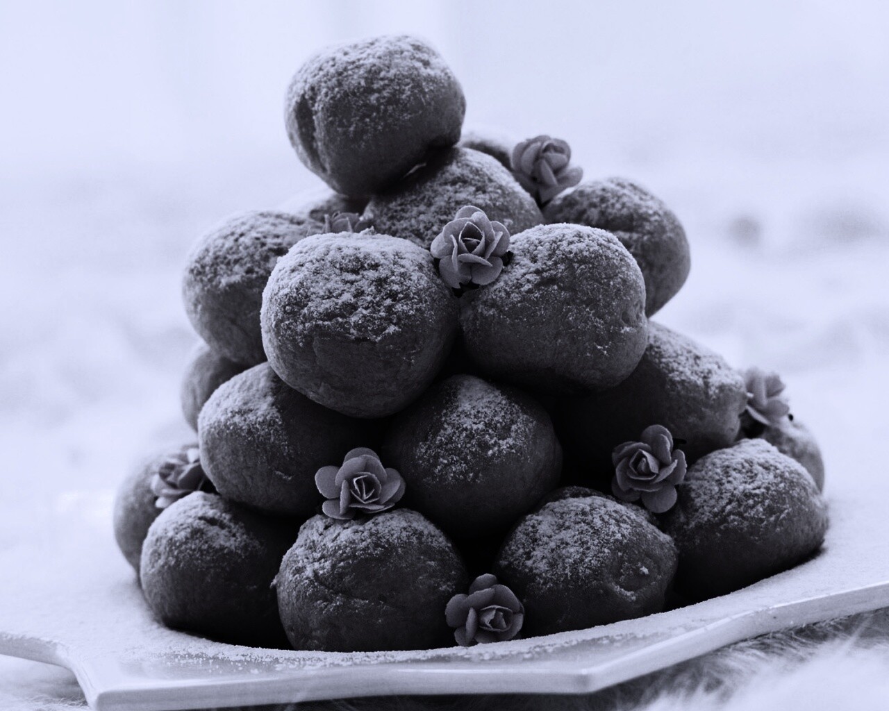 Круглые пироженки обои