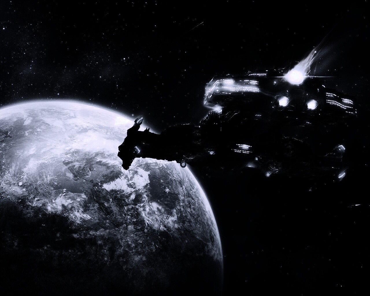 Hyperion летит к земле обои