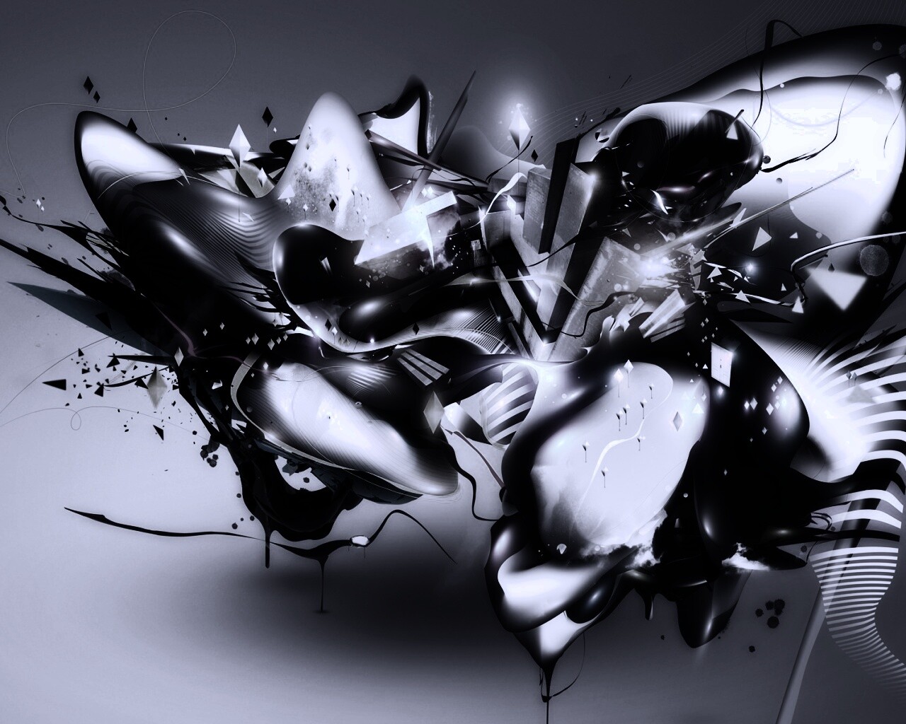 Яркая абстракция обои