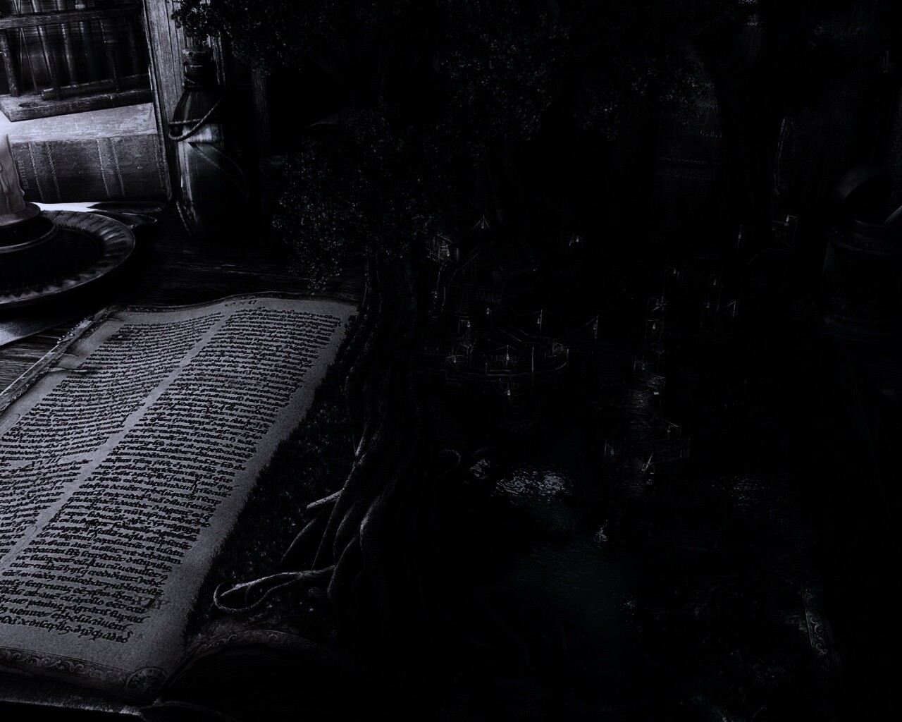 Волшебный мир на страницах книги обои