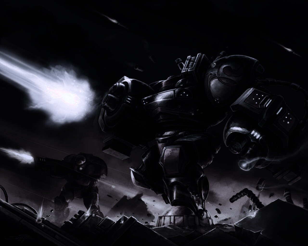 Терраны из StarCraft обои