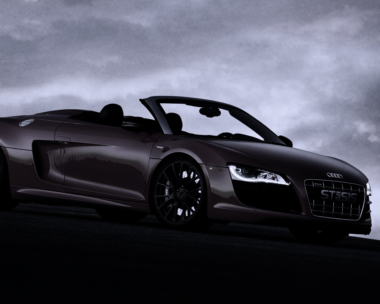 Красная Audi обои