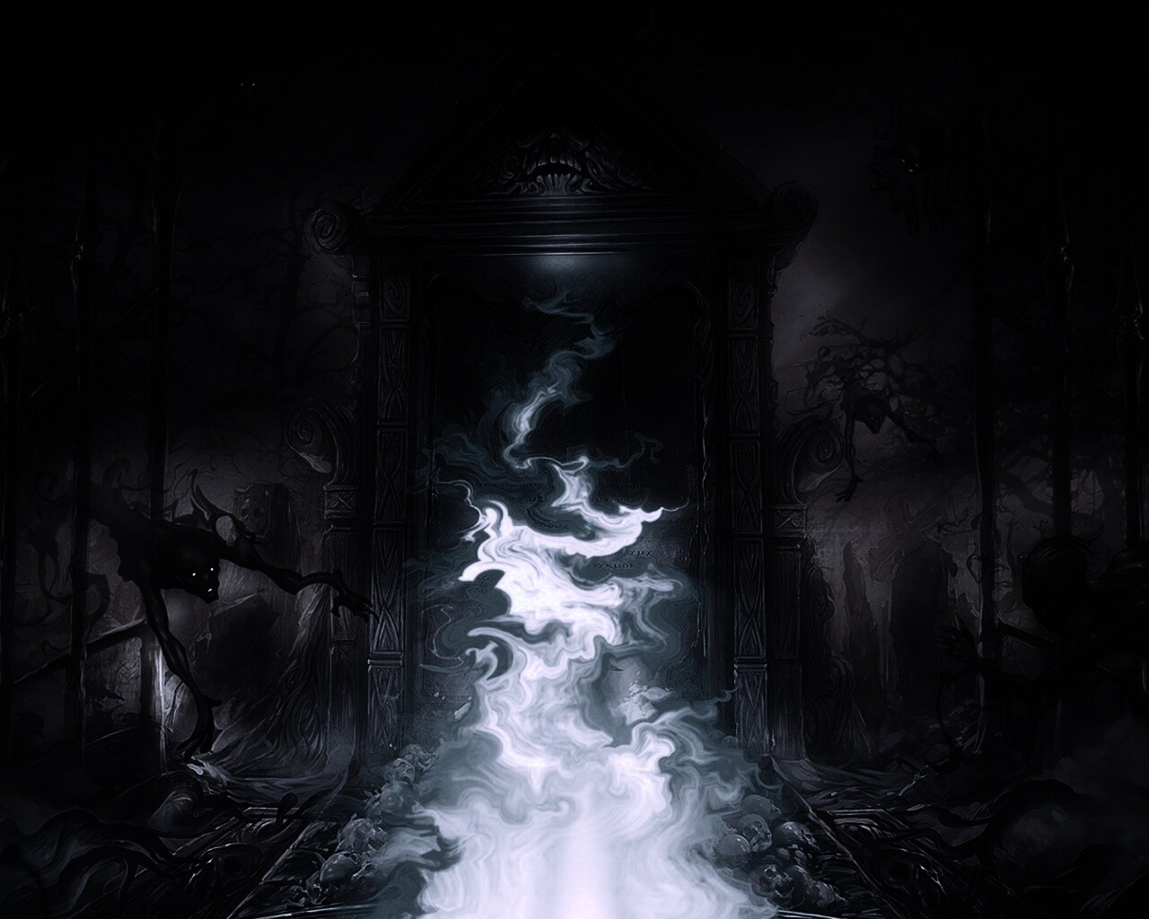 Демонические врата обои