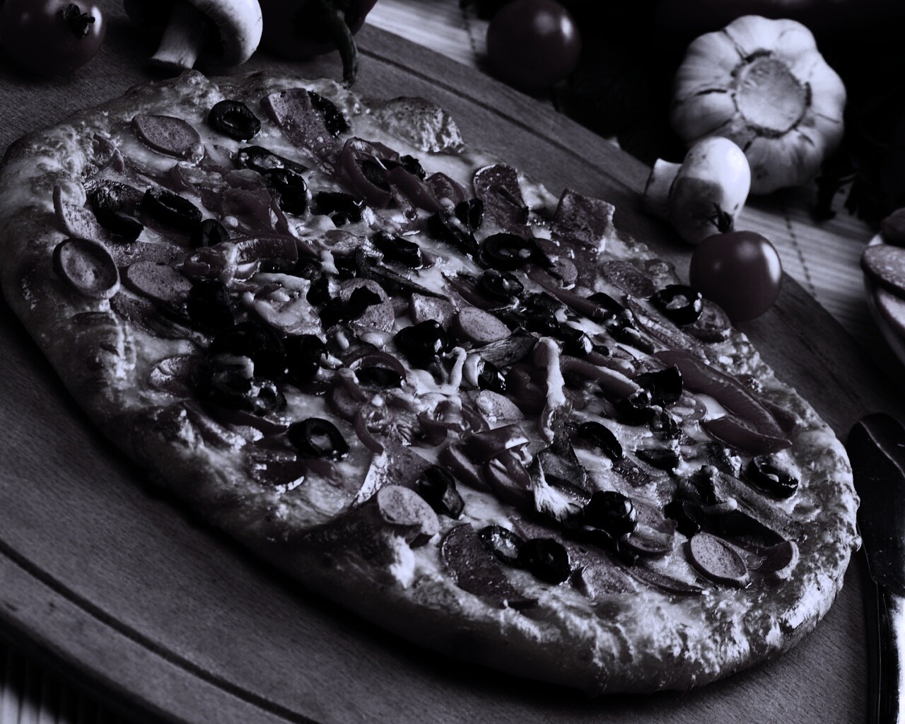 Сочная пицца обои