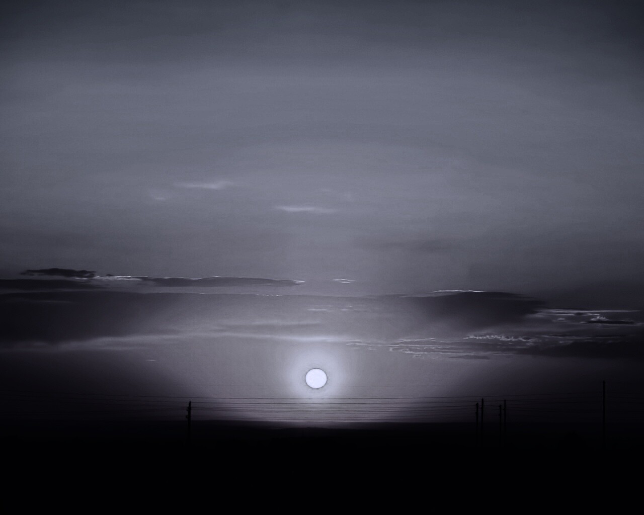 Сказочный закат обои