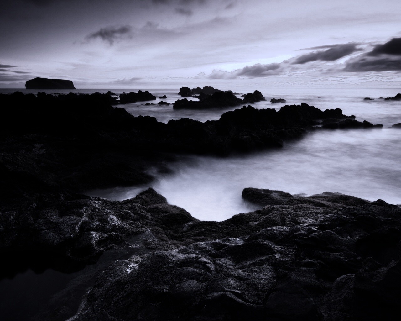 Острова в тумане обои